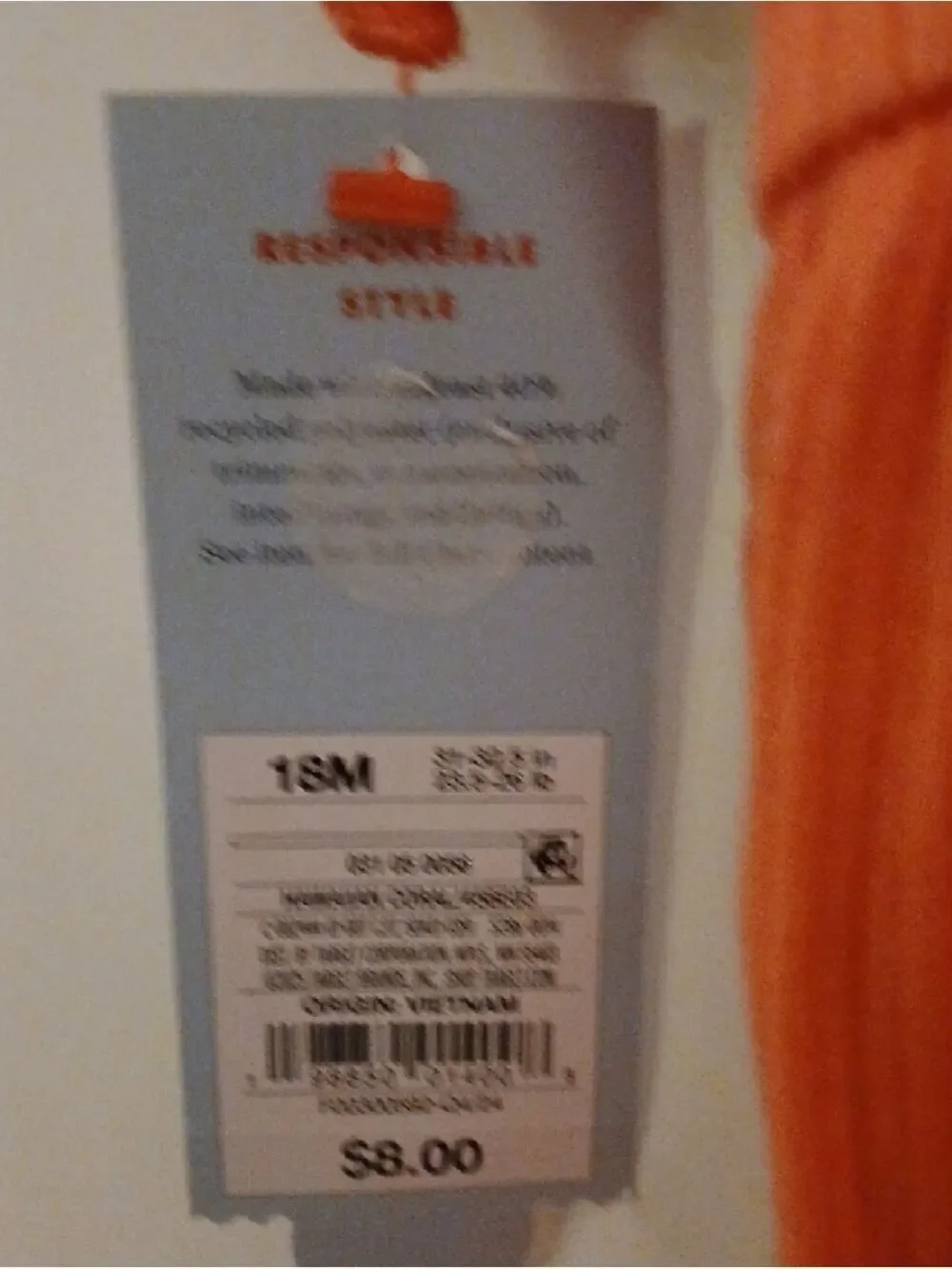 Cat & Jack Orange Ruffle Sleeve Knit Dress Girls 18 Months NWT